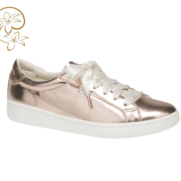 Keds Shoes - KEDS Kate Spade Ace Leather Specchio In Rose Gold